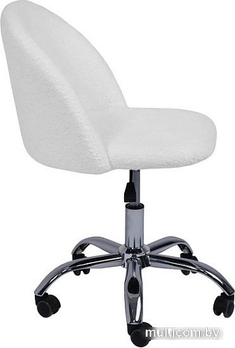 Кресло AksHome Sirena (искусственный мех, белый)