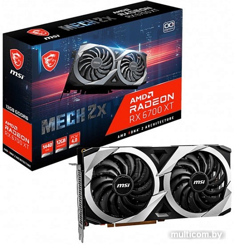 Видеокарта MSI Radeon RX 6700 XT Mech 2X OC 12GB GDDR6