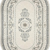 Ковер для жилой комнаты Bossan Rome 1754A-KGRI-BEJ-OVAL 1.4x2 м