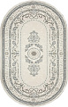 Ковер для жилой комнаты Bossan Rome 1754A-KGRI-BEJ-OVAL 1.4x2 м