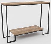 Консольный стол Hype Mebel Голд 100x35 (черный/дуб галифакс натуральный)