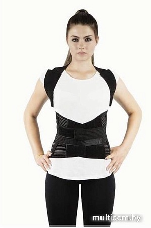 Корсет ортопедический пояснично-крестцовый Antar АТ04505 сильной степени фиксации с бретелями (XXL)