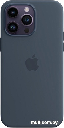 Чехол для телефона Apple MagSafe Silicone Case для iPhone 14 Pro Max (синий шторм)