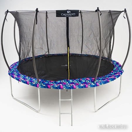 Батут Calviano Inside Master Smile 374 см - 12ft (внутренняя сетка, с лестницей)