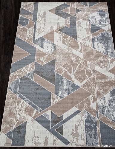 Ковер для жилой комнаты Merinos Sierra F354-STAN-BEIGE-BLUE (1х2)