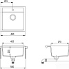 Кухонная мойка Aquasanita Tesa SQT100W + Sabia 5523 (черный металлик 601/хром 001)
