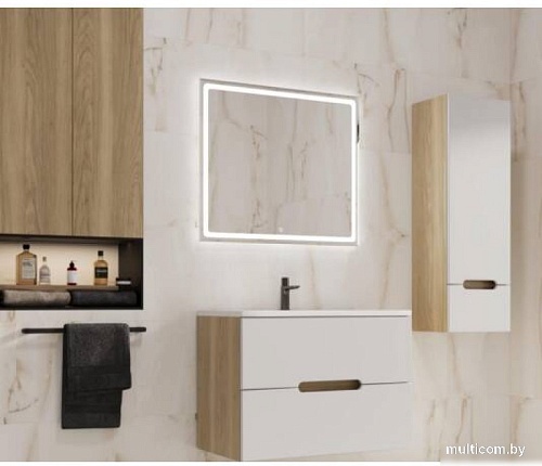 Style Line Тумба под умывальник Куба 90 2 ящика Plus (подвесная)