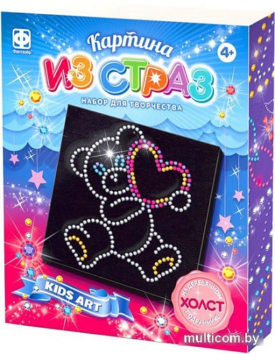 Набор для создания поделок/игрушек Фантазер Картина из страз. Мишка 257313