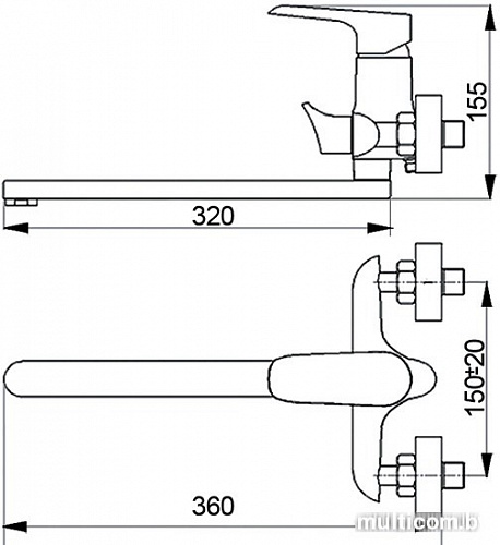 Смеситель Raiber Iceberg R3504