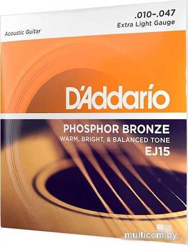 Струны для гитары D'Addario EJ15