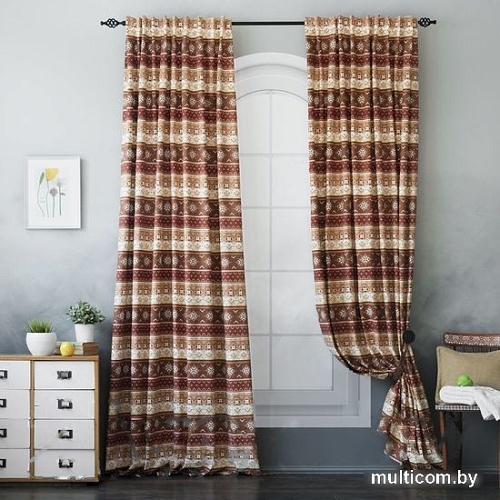 Комплект штор Pasionaria Уолис 340x270 (коричневый)