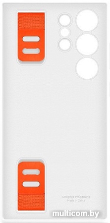 Чехол для телефона Samsung Silicone Grip Case S23 Ultra (белый)