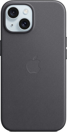 Чехол для телефона Apple MagSafe FineWoven Case для iPhone 15 (черный)