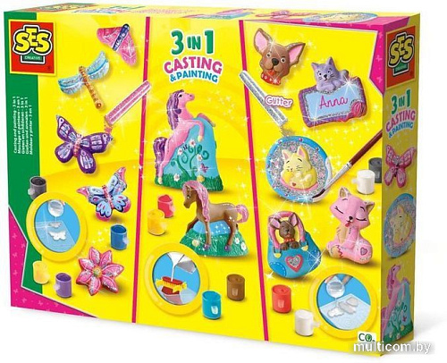 Набор для создания поделок/игрушек SES Creative Из гипса Создай и разукрась 01288