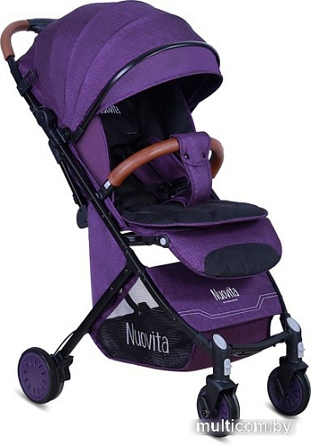 Коляска прогулочная «книга» Nuovita Giro Lux (фиолетовый/черная рама)