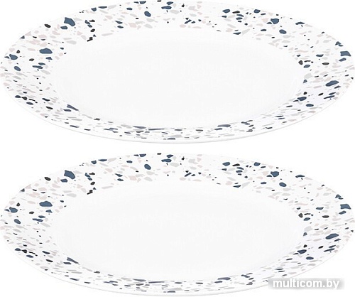 Набор тарелок Elan Gallery Терраццо для десертов 250107 (2 шт)