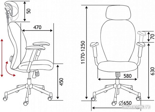 Кресло Norden Гарда L-035-0-10-206 (серый)