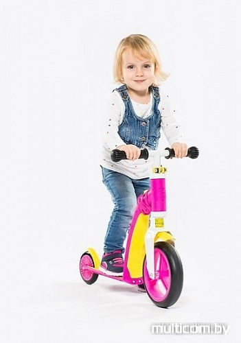 Беговел Scoot & Ride Highwaybaby+ (розовый/желтый)