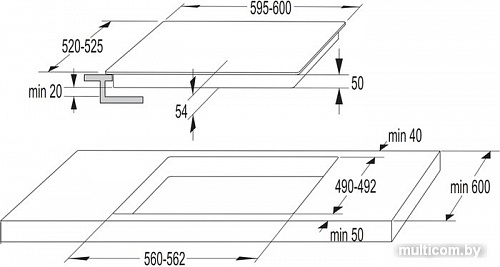 Варочная панель Korting HK 63052 B