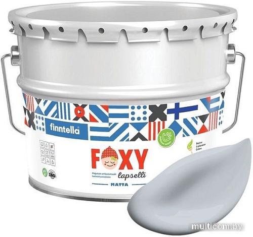 Краска Finntella Foxy Lapselli Matte Lokki F-50-1-9-FL272 9 л (серый)