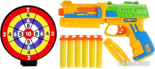 Бластер игрушечный Играем вместе С мягкими пулями и мишенью 1509G026-R1