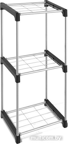 Стеллаж Sheffilton SHT-SS6 (черный/хром лак)