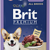 Brit Premium для взрослых собак всех пород с ягненком в соусе 85 г