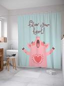 Шторка-занавеска для ванны JoyArty Следуй зову сердца sc_78653