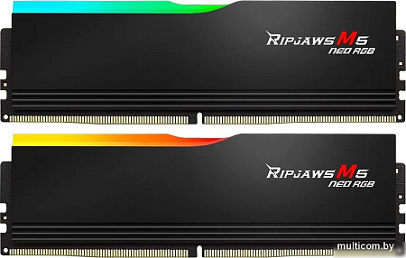 Оперативная память G.Skill Ripjaws M5 Neo RGB 2x32ГБ DDR5 6000 МГц F5-6000J2836G32GX2-RM5NRK