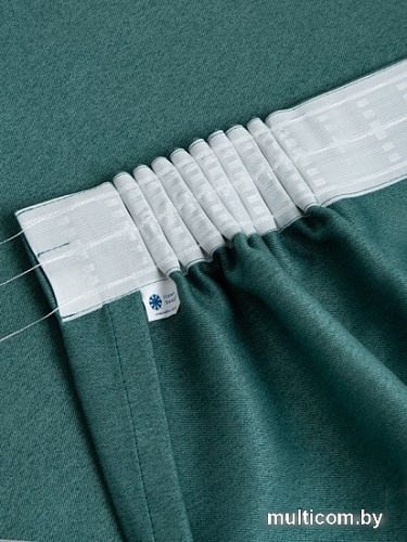 Штора Ника Зварико блэкаут 888250-16 2x2.5 м (зеленый/изумрудный)