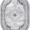 Ковер для жилой комнаты Sirma Carpet Portfolio 05418O-WHITE-GREY-OVAL (1.4x2)