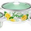 Набор кастрюль КМЗ Лимонный сет-1-Экстра (3 шт, белый)