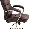 Кресло AksHome August Chrome Eco (темно-коричневый)