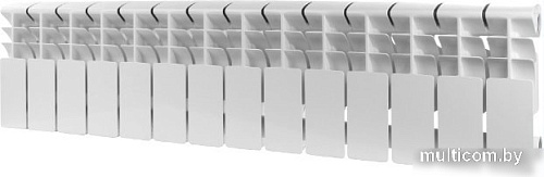 Биметаллический радиатор Rommer Plus Bm 200 (6 секций)
