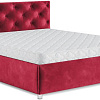 Кровать Мебель-АРС Классик 140 (бархат красный Star Velvet 3 Dark Red)