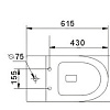 Унитаз Gid Tr2177BL (черный матовый)