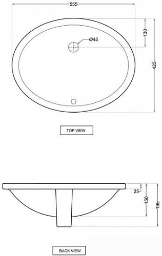 Умывальник Jaquar FLS-WHT-5701