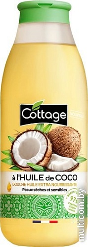 Косметика по уходу за телом Cottage Масло для душа With Coconut Oil 560 мл
