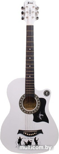 Акустическая гитара Jervis JG-382C (белый)