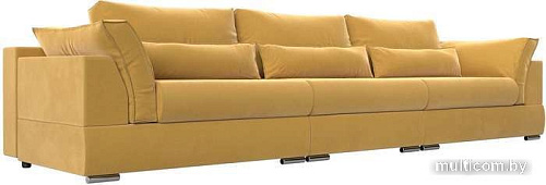 Диван Mebelico Пекин Long 115457 (микровельвет, желтый)