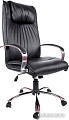 Офисное кресло Деловая обстановка Артекс Хром ХН кожа (черный)