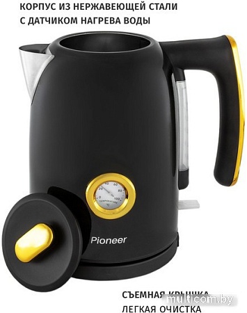 Электрический чайник Pioneer KE560M (черный)