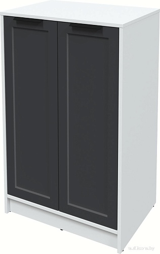 Тумба Интерлиния Концепт Тренд КТ-Т64 (белый платинум/пепел)