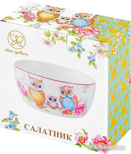 Салатник Elan Gallery Совушки 420348