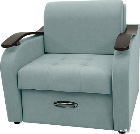 Кресло Сириус Лидер-2 НПБ 95x110 (Eva 25 велюр светло-зеленый)