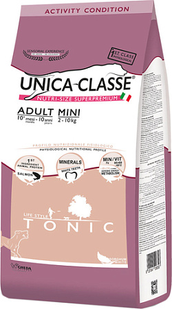 Сухой корм для собак Unica Classe Activity Condition Adult Mini Tonic Salmon 2 кг