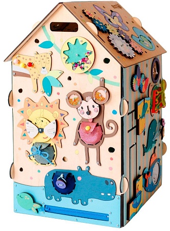 Бизидомик Bizitoys Зоопарк с подсветкой 6040/06