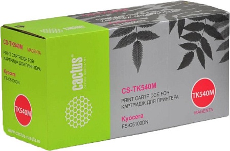 Картридж CACTUS CS-TK540M (аналог Kyocera TK-540 Magenta)
