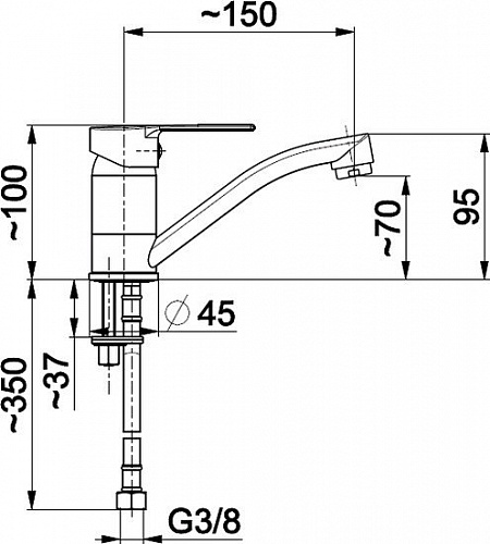 Смеситель Armatura Mohit 5912-915-00