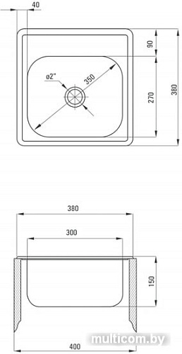 Кухонная мойка Deante Techno ZMU 0100 (сатин)